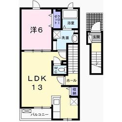 エスペランサ中仁野Ⅱの物件間取画像